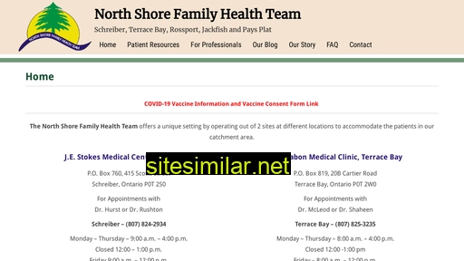 northshorefamilyhealthteam.ca alternative sites