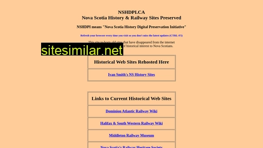Nshdpi similar sites