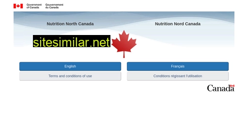 nutritionnorthcanada.gc.ca alternative sites