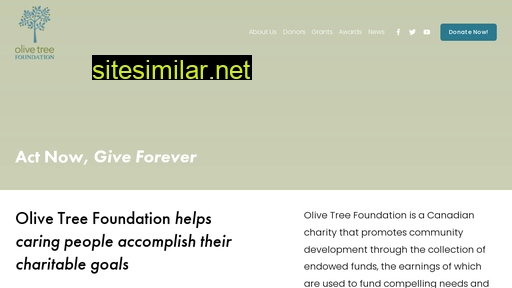 olivetreefoundation.ca alternative sites