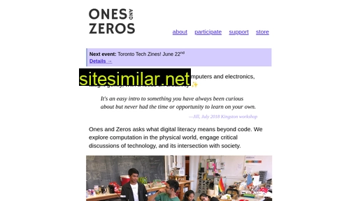 onesandzeros.ca alternative sites