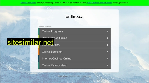 online.ca alternative sites
