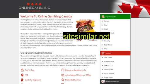 onlinegamblingcanada.ca alternative sites