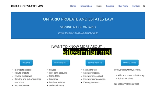 Ontario-probate similar sites