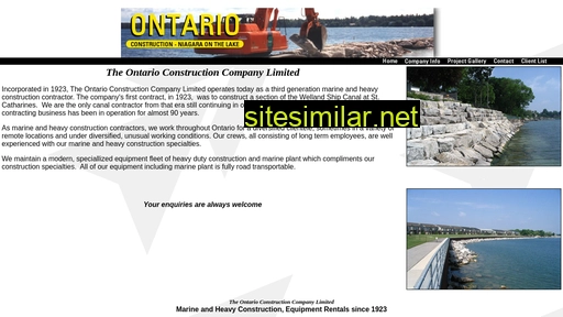 Ontarioconstruction similar sites
