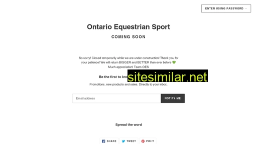 Ontarioequestriansport similar sites
