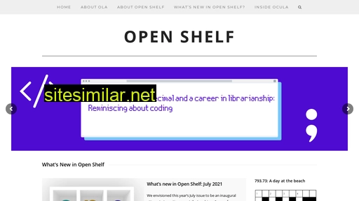 Open-shelf similar sites