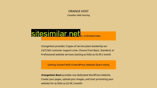 orangehost.ca alternative sites