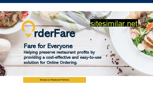 orderfare.ca alternative sites