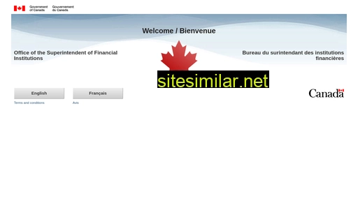 osfi-bsif.gc.ca alternative sites