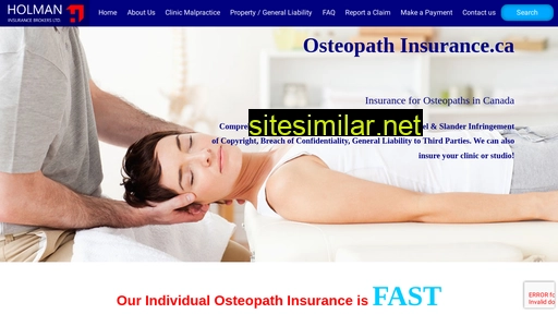 osteopathinsurance.ca alternative sites