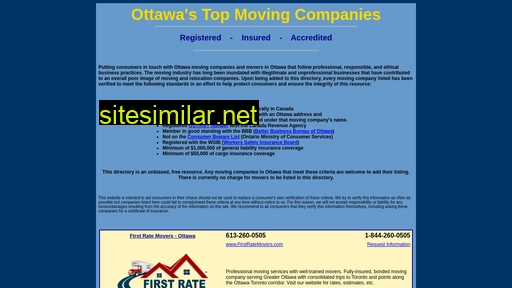 Ottawamovingcompanies similar sites