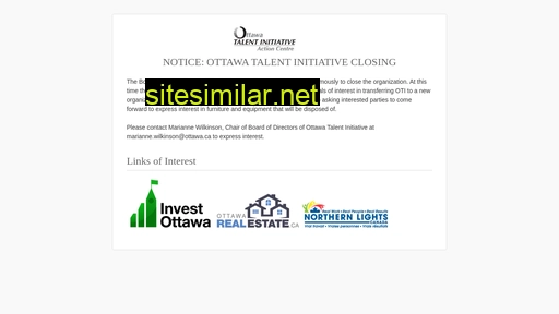 Ottawatalentinitiative similar sites