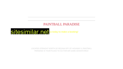 paintballparadise.ca alternative sites