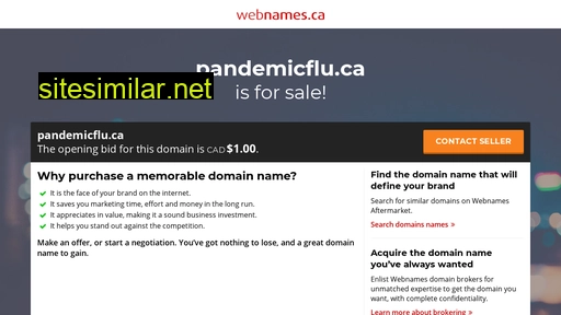 pandemicflu.ca alternative sites