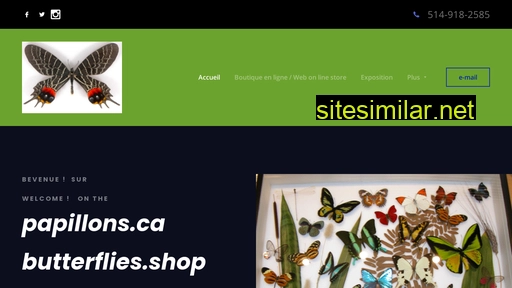 papillons.ca alternative sites