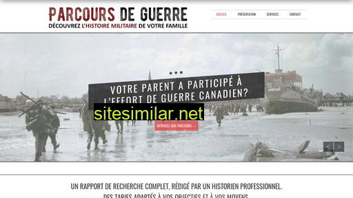 parcoursdeguerre.ca alternative sites