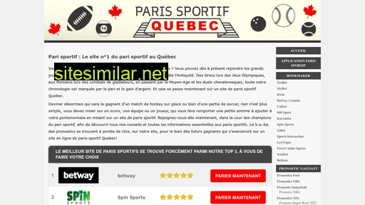 parissportifquebec.ca alternative sites