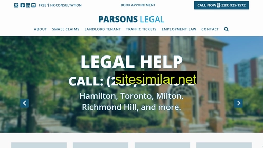 parsonslegal.ca alternative sites