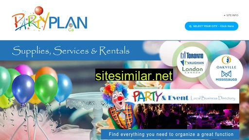 partyplan.ca alternative sites