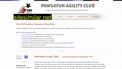 paws4funagility.ca alternative sites