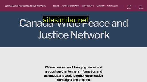 peaceandjusticenetwork.ca alternative sites