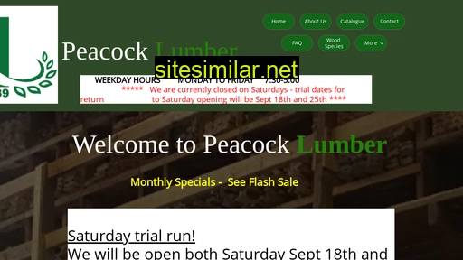 peacocklumber.ca alternative sites