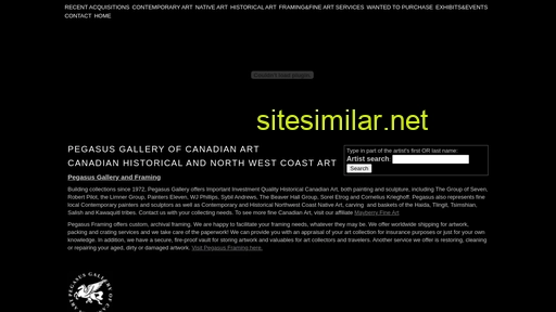 pegasusgallery.ca alternative sites