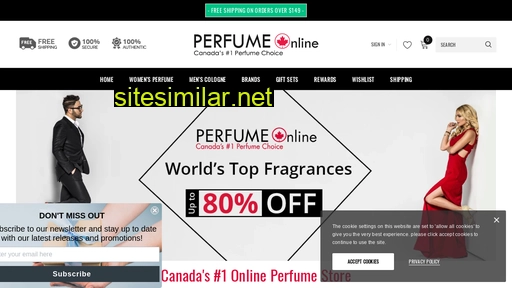 perfumeonline.ca alternative sites