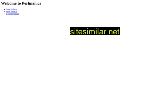 perlman.ca alternative sites