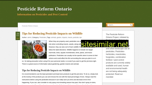 pesticidereform.ca alternative sites