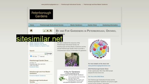 peterboroughgardens.ca alternative sites