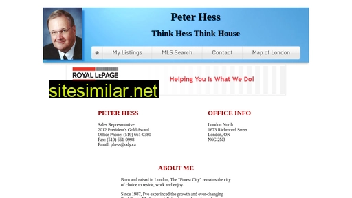 peterhess.ca alternative sites