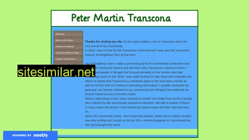 Petermartintranscona similar sites