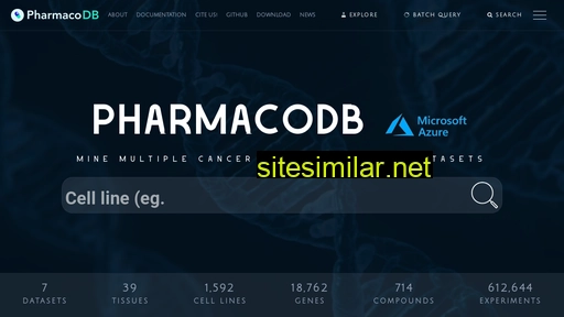 pharmacodb.ca alternative sites
