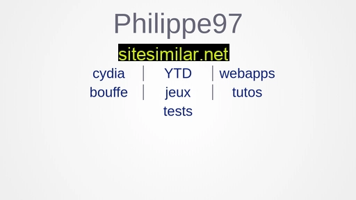 Philippe97 similar sites