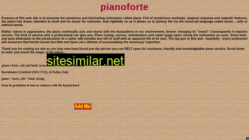 pianoforte.ca alternative sites