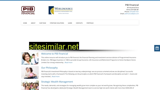 Pibfinancial similar sites