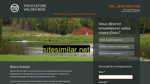 pisciculturevaldesbois.ca alternative sites