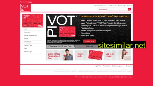 pivotcard.ca alternative sites