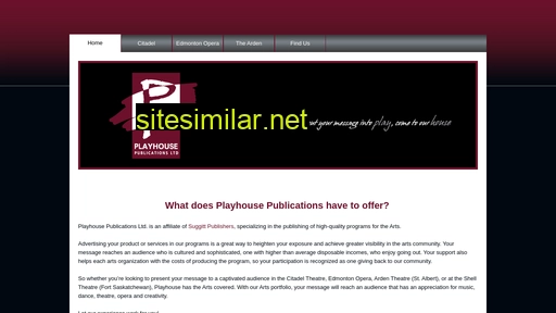 playhousepublications.ca alternative sites