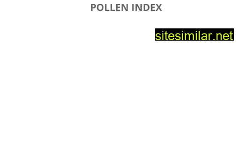 pollenindex.ca alternative sites