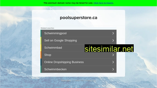 poolsuperstore.ca alternative sites
