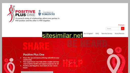 positiveplusone.ca alternative sites