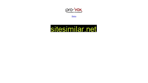 Pro-vox similar sites