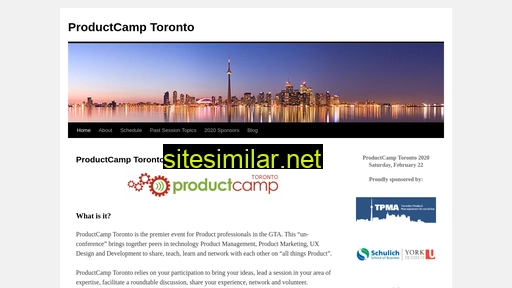 productcamptoronto.ca alternative sites