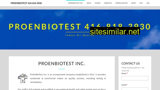 proenbiotest.ca alternative sites