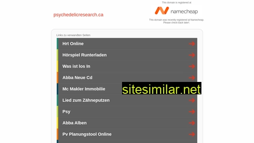 psychedelicresearch.ca alternative sites