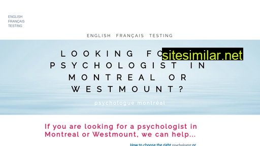 psychologistinwestmount.ca alternative sites