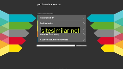 purchasesimmons.ca alternative sites